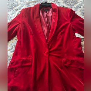Valentine blazer for women(Red velvet blazer)